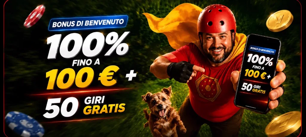 VegasHero App: 100% fino a &euro;100 + 50 free spins