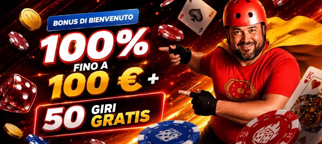 VegasHero Bonus: 100% fino a &euro;100 + 50 free spins