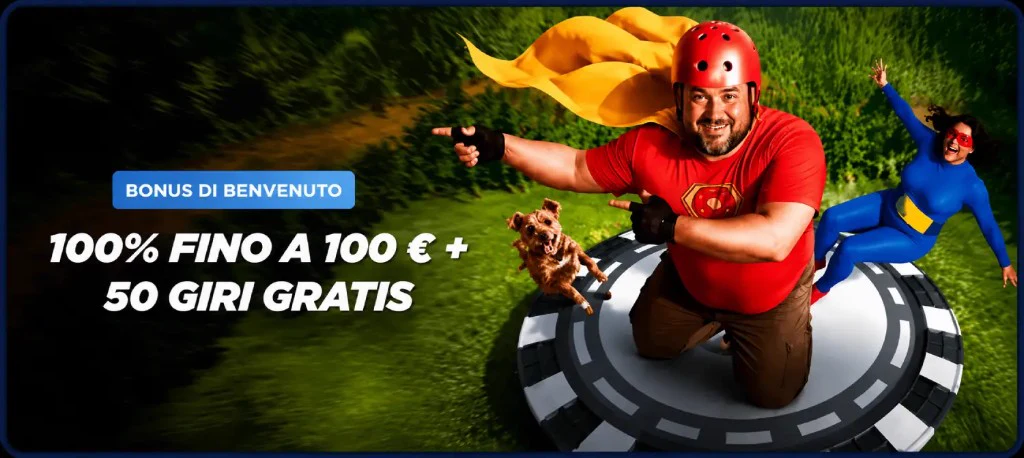 VegasHero pacchetto di benvenuto: 100% fino a &euro;100 + 50 free spins